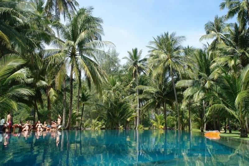 Public Swimming Pool Facilities with People having fun | Koh Chang Villa @ Siam Royal View
