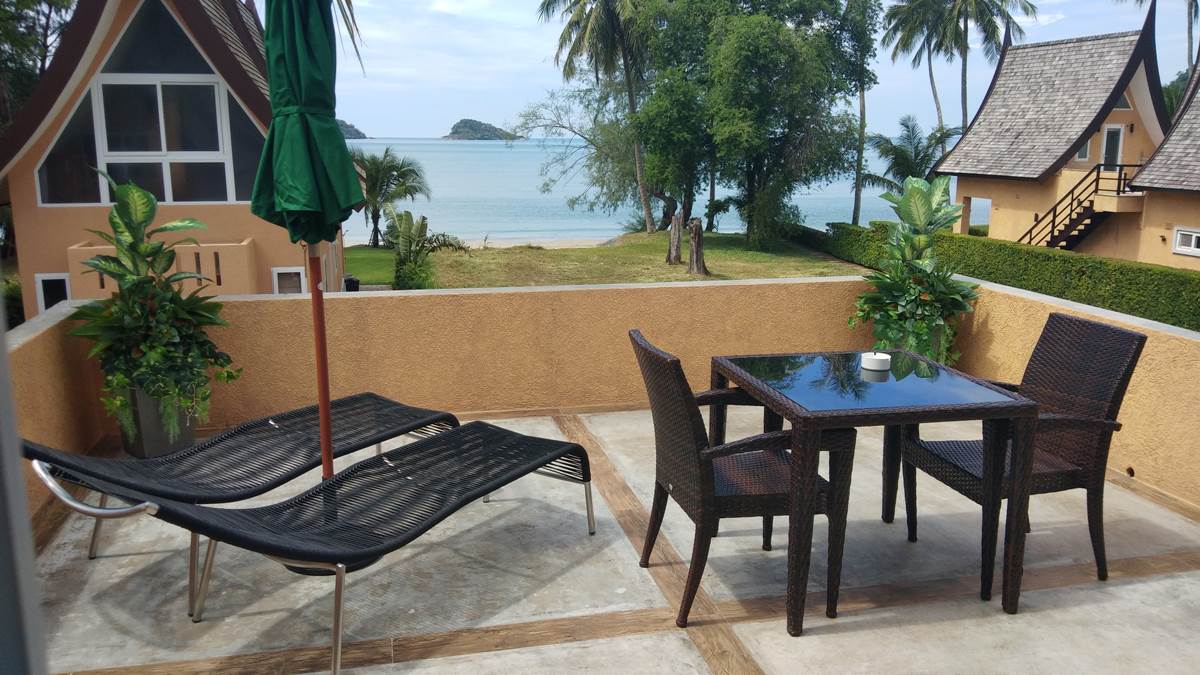 Terrace Upstairs Front Beach View | Koh Chang Luxury Villa 21c