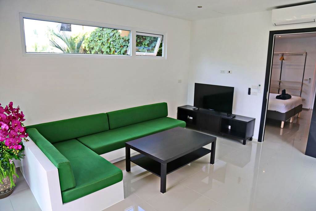Living room with 55inch TV corner  | Koh Chang Luxury Pool Villa 60d